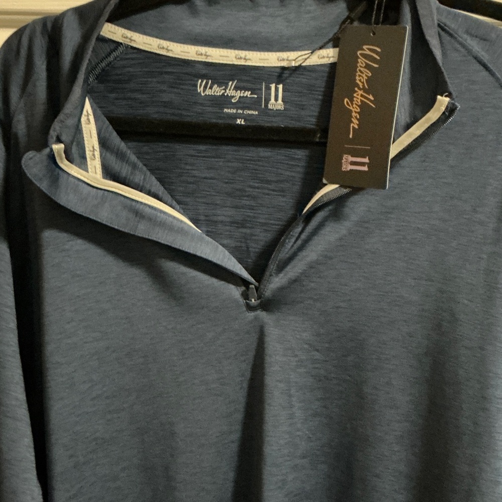 Walter Hagen Blue Zip Up Sweater
